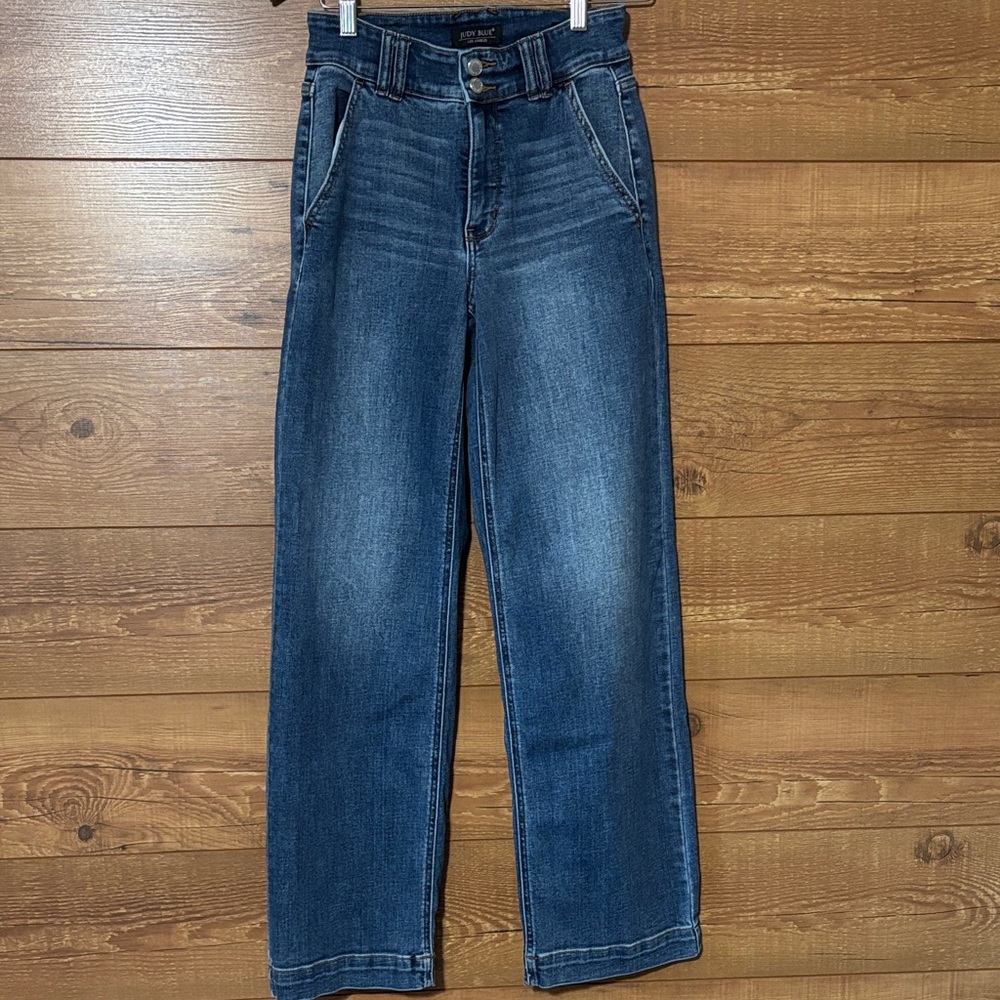 Judy Blue sz 3/26 Trouser Wide Leg Jeans